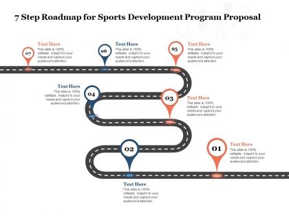 7 step roadmap for sports development program proposal ppt powerpoint presentation templates
