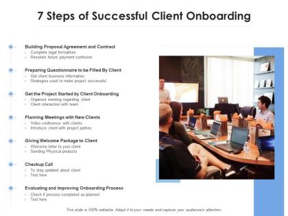 7 steps of successful client onboarding