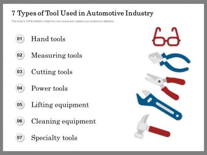 7 types of tool used in automotive industry