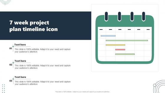 7 Week Project Plan Timeline Icon