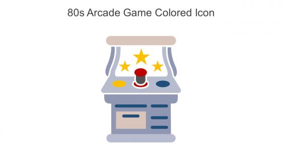 80s Arcade Game Colored Icon In Powerpoint Pptx Png And Editable Eps Format