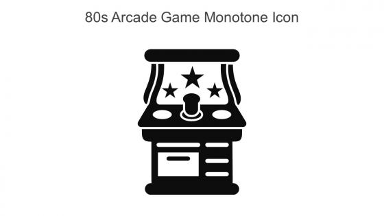 80s Arcade Game Monotone Icon In Powerpoint Pptx Png And Editable Eps Format