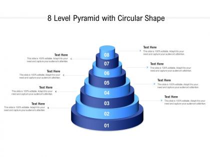 8 level pyramid with circular shape