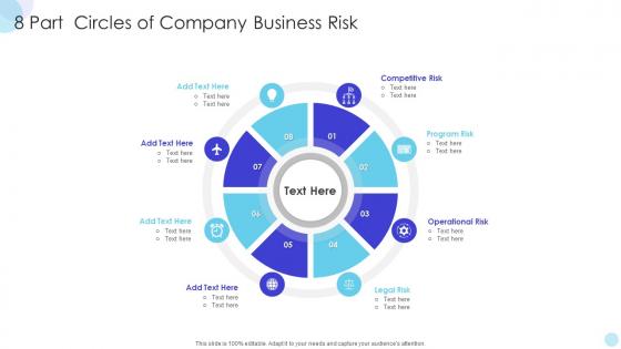 8 Part Circles Of Company Business Risk