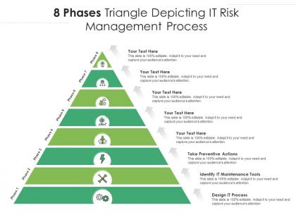 8 phases triangle depicting it risk management process