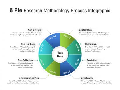 8 pie research methodology process infographic
