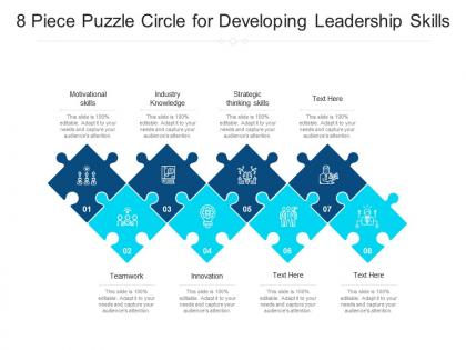 8 piece puzzle circle for developing leadership skills