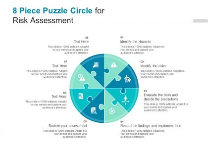 8 piece puzzle circle for risk assessment