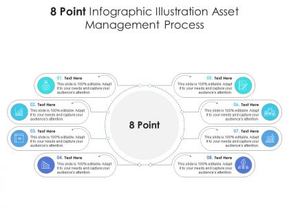 8 point infographic illustration asset management process template