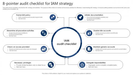 8 Pointer Audit Checklist For IAM Strategy