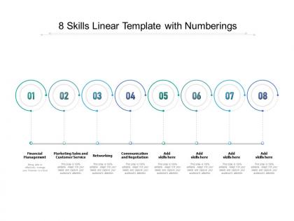 8 skills linear template with numberings