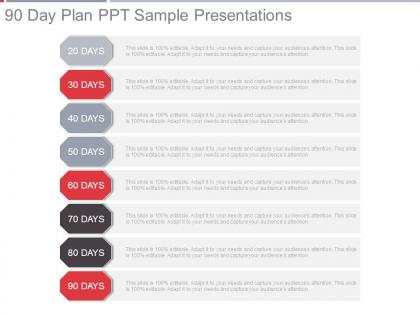 90 day plan ppt sample presentations