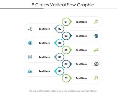 9 circles vertical flow graphic