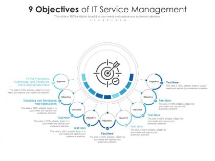 9 objectives of it service management