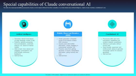 A16 Special Capabilities Of Claude Conversational AI Claude AI The Newest AI Chatbot To Watch AI SS V