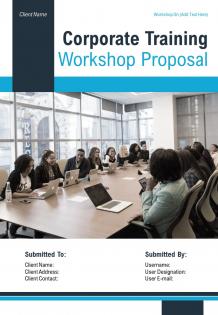 A4 corporate training workshop proposal template