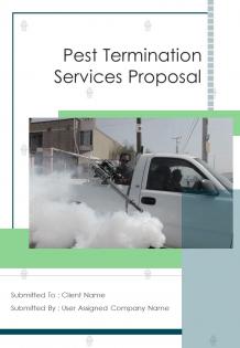A4 pest termination services proposal template