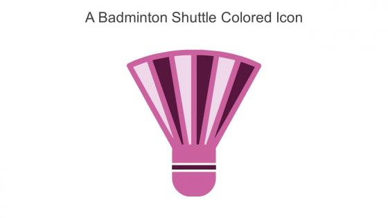 A Badminton Shuttle Colored Icon In Powerpoint Pptx Png And Editable Eps Format