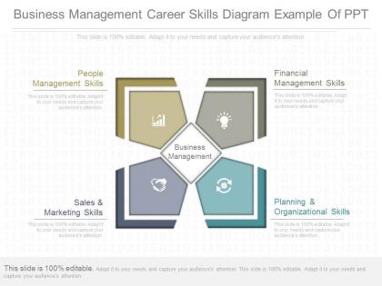 A business management career skills diagram example of ppt