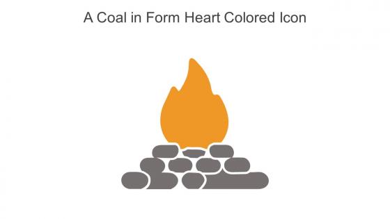 A Coal In Form Heart Colored Icon In Powerpoint Pptx Png And Editable Eps Format