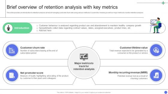 A Comprehensive Guide Brief Overview Of Retention Analysis With Key Metrics Data Analytics SS