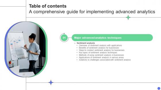 A Comprehensive Guide For Implementing Advanced Analytics Table Of Contents Data Analytics SS