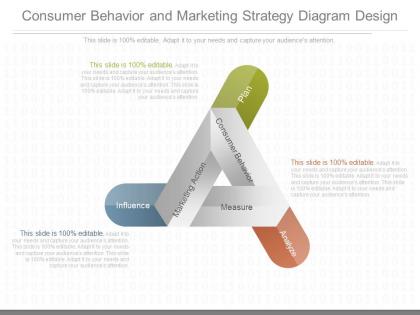 A consumer behavior and marketing strategy diagram design