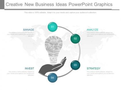 A creative new business ideas powerpoint graphics