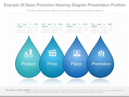 A example of sales promotion meaning diagram presentation portfolio