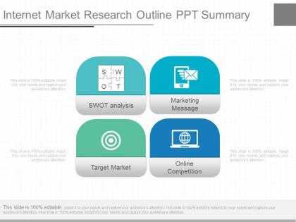 A internet market research outline ppt summary