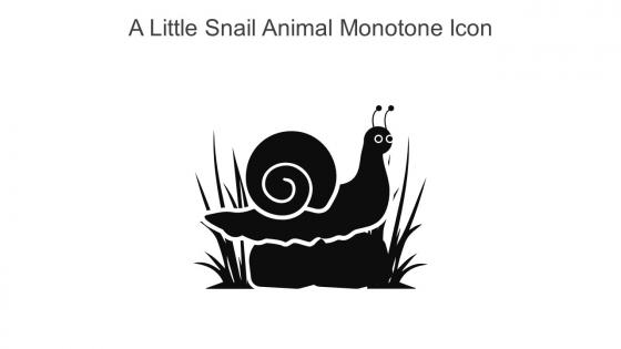 A Little Snail Animal Monotone Icon In Powerpoint Pptx Png And Editable Eps Format