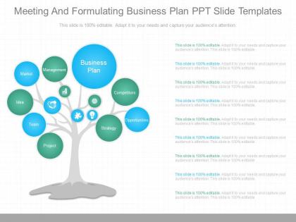 A meeting and formulating business plan ppt slide templates