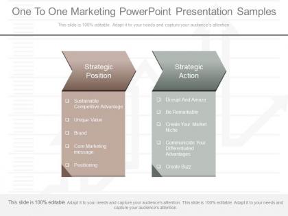 A one to one marketing powerpoint presentation samples