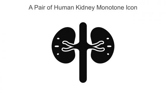 A Pair Of Human Kidney Monotone Icon In Powerpoint Pptx Png And Editable Eps Format