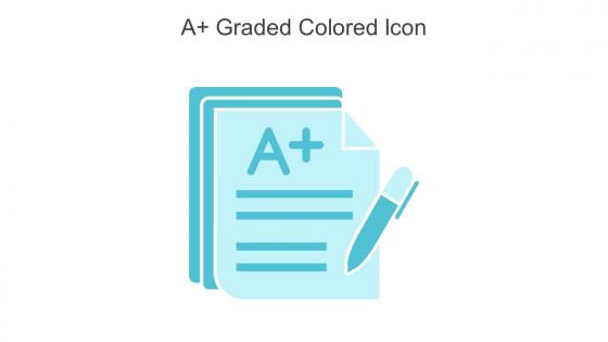 A Plus Graded Colored Icon In Powerpoint Pptx Png And Editable Eps Format