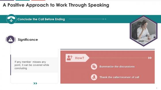 A Positive Approach To Work Through Correct Way To Put Caller On Hold Training Ppt