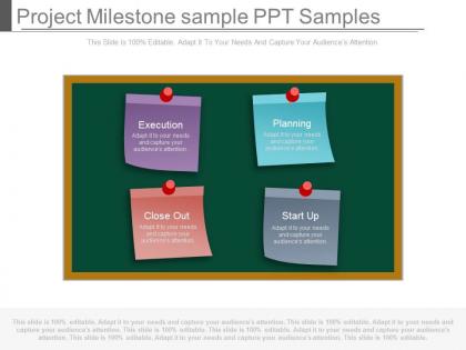 A project milestone sample ppt samples