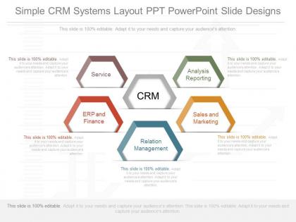 A simple crm systems layout ppt powerpoint slide designs
