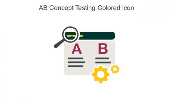 AB Concept Testing Colored Icon In Powerpoint Pptx Png And Editable Eps Format
