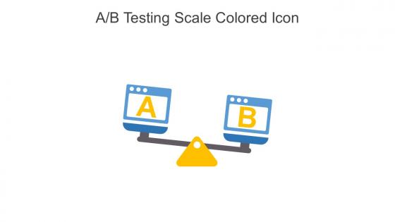 AB Testing Scale Colored Icon In Powerpoint Pptx Png And Editable Eps Format