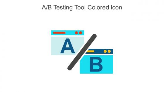 AB Testing Tool Colored Icon In Powerpoint Pptx Png And Editable Eps Format