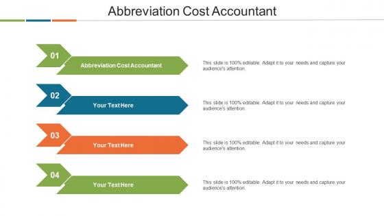 Abbreviation Cost Accountant Ppt Powerpoint Presentation Show Files Cpb