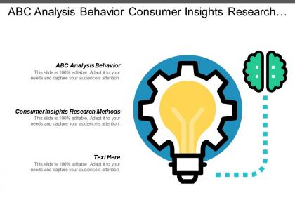 Abc analysis behavior consumer insights research methods workforce investigation cpb