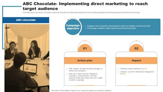 Abc Chocolate Implementing Direct Marketing Direct Mail Marketing To Attract Qualified Leads