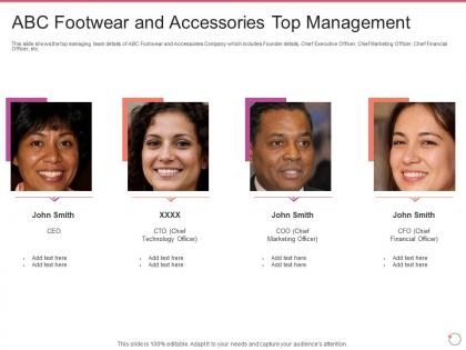 Abc footwear and accessories top management