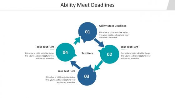 Ability meet deadlines ppt powerpoint presentation professional example cpb
