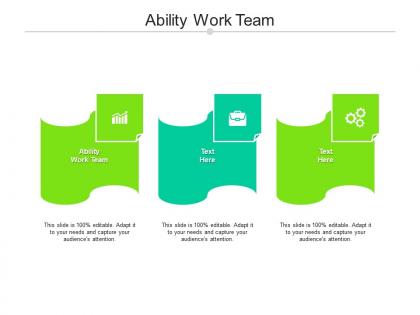 Ability work team ppt powerpoint presentation model slides cpb