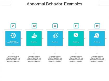Abnormal behavior examples ppt powerpoint presentation model visual aids cpb