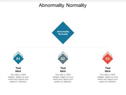 Abnormality normality ppt powerpoint presentation layouts icons cpb