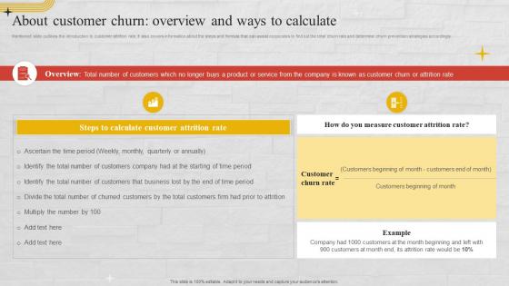 About Customer Churn Overview And Ways To Calculate Churn Management Techniques